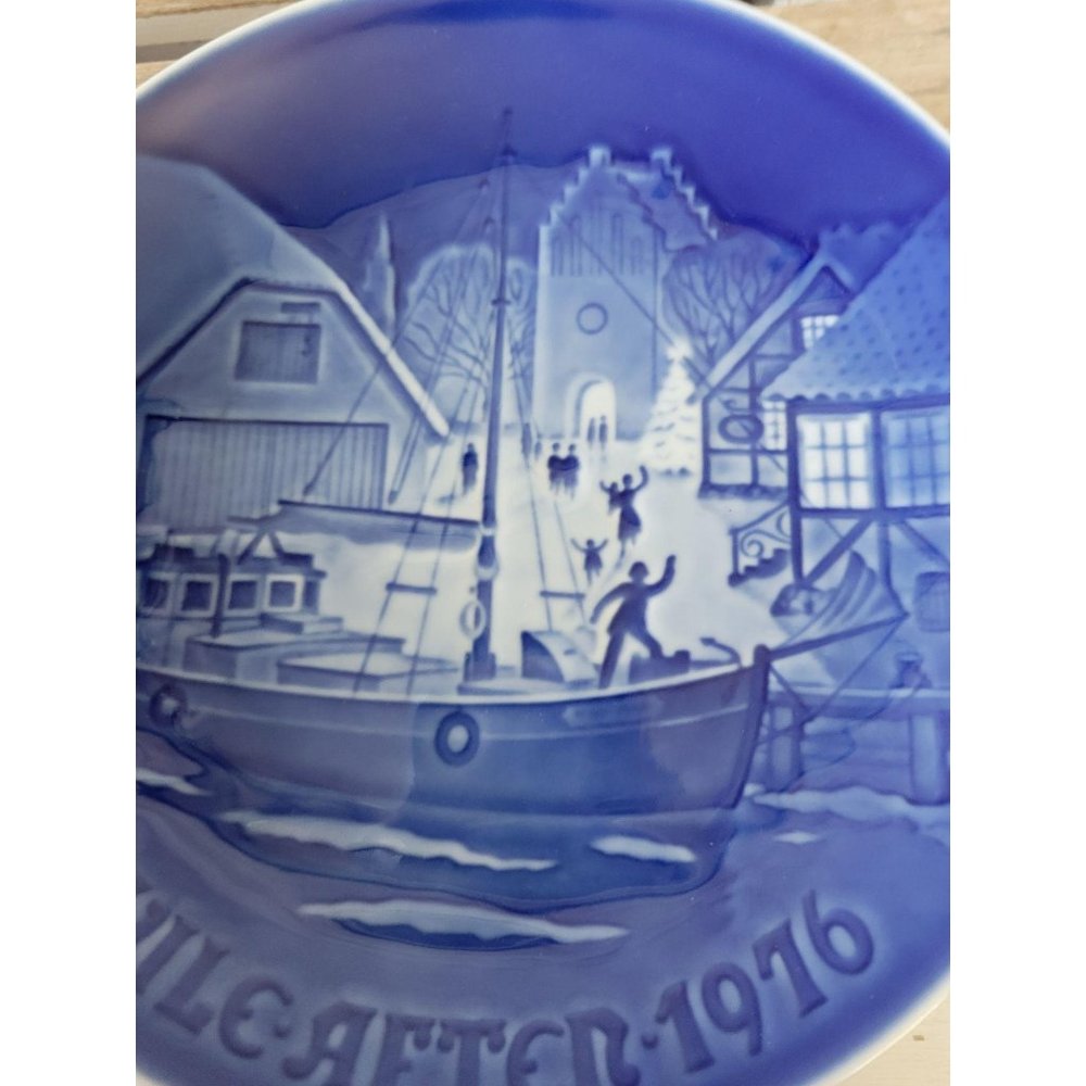 B&g‎ Christmas welcome ship 9076 1976 tree blue pla